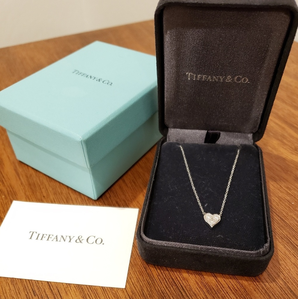 Tiffany & Co diamond heart pendant